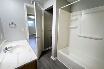 Linen closets in select homes